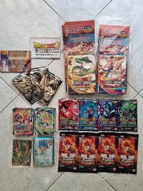 Lotto 11 Bustine Dragonball + 2 Deck + 100 Carte C