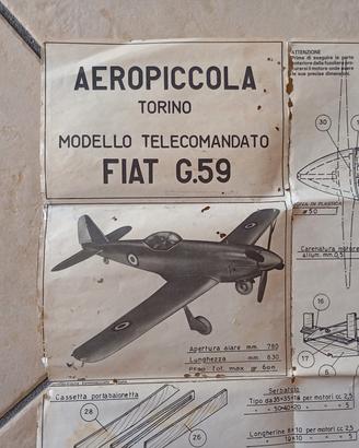 *Kit AEROPICCOLA Torino Fiat G.59 Anni 50 Raro*