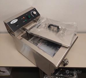 Friggitrice elettrica 13 lt vasca unica inox