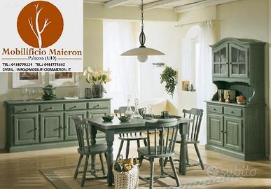 Mobili Rustici Soggiorno Taverna Legno cd0211