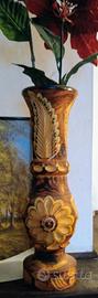 vaso in legno 