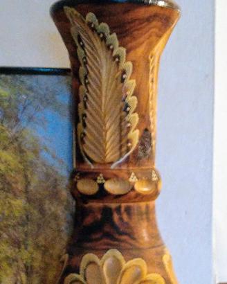 vaso in legno 