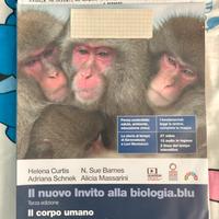 Libro il nuovo invito alla biologia.blu corpo uman