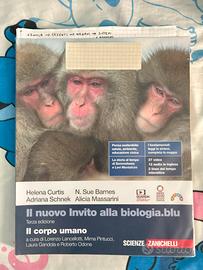 Libro il nuovo invito alla biologia.blu corpo uman