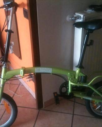 Bicicletta Pieghevole 16Teen Verde