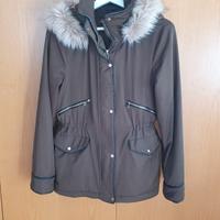 Giubbotto Parka verde militare, donna XS, Zara