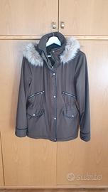 Giubbotto Parka verde militare, donna XS, Zara