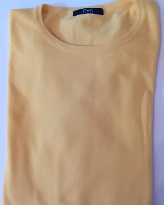 Pullover girocollo giallo uomo OVS Tg. L