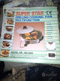 Padellona elettrica con coperchio da portare e met