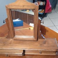 portagioie in legno con specchio 