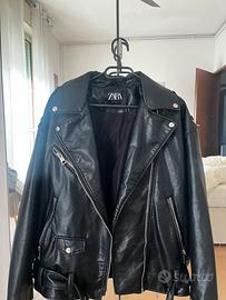 Giacca in pelle nera