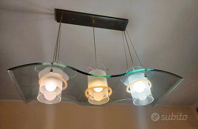 Lampadario in vetro 