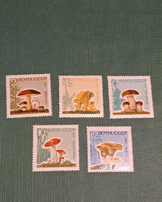 Francobolli URSS 1964 Serie Funghi