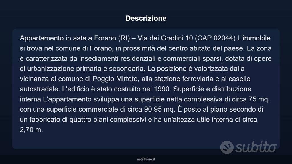 Appartamento – Forano, Rieti - Vista 4