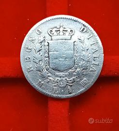Regno Italia 1 Lira 1867 M Vittorio Emanuele II AG