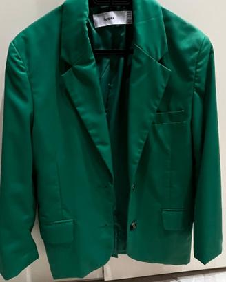 Tailleur verde giacca e pantalone