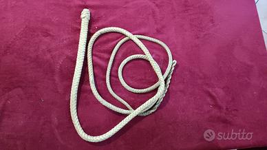 frusta da addestramento in pelle intrecciata