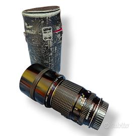 SMC Pentax 200mm f/2.5 + Adat. Canon EF + custodia