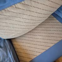 Divano originale Frau in pelle completo di Pouf