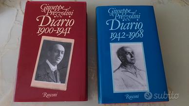 2 libri G. Prezzolini DIARIO 1900-1941 e 1942-1968