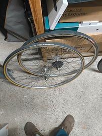 Coppia ruote vintage da corsa per tubolari 28"