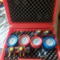 Kit 2 manometri rothenberger quattro vie