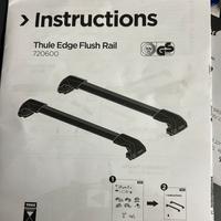 Barre porta tutto originali Thule