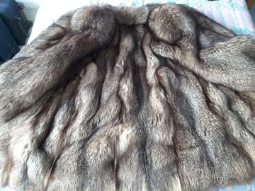 Cappottino in pelliccia di volpe argentata tg 48