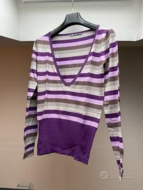 Gaudi maglioncino donna righe orizzontali tg. L