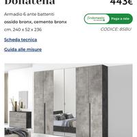 Armadio 6 ante battenti