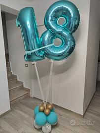 composizione palloncini 18 anni