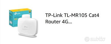 TP-Link TL-MR105 Cat4 Router 4G LTE Wireless