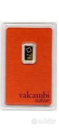 Valcambi 1 g - Lingotto d'oro da investimento

