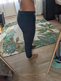 pantaloni a sigaretta blu