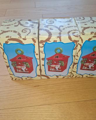 3 Lanterne natalizie porta candele