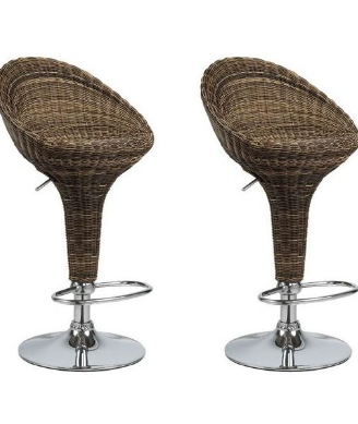 Coppia sgabelli RATTAN antimacchia sedie