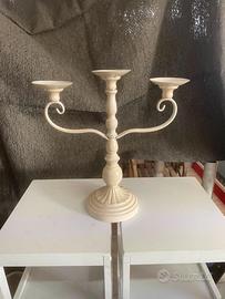 Set candelabri decorativi a 3 bracci + singolo