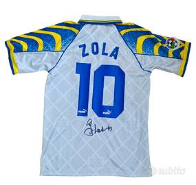 Maglia Parma Autografata Zola Prova Video