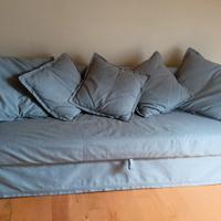 Divano letto sfoderabile con vano contenitore 