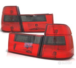 FANALI BMW E34 TOURING 88-95 ROSSO AFFUMICATO