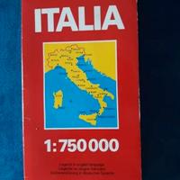 Mappa Carta stradali De Agostini Italia del 1990