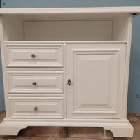 Porta tv laccato bianco