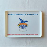 Vassoio vintage Monticchio acqua minerale naturale