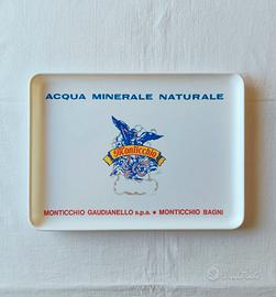 Vassoio vintage Monticchio acqua minerale naturale