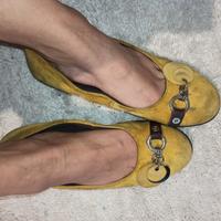 ballerine gialle da donna 38 usate molto 