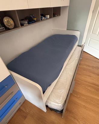 Letto cameretta 2 letto rete estraibile materassi