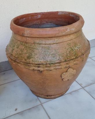  grande antico orcio panciuto in terracotta 