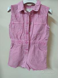 Tutina Rosa Denim Zara Kids 18-24 mesi (86cm)
