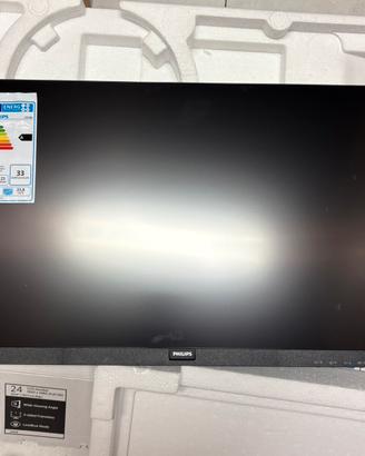 Monitor Philips 24” V-Line Full HD, funzionante