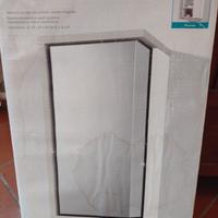 Armadietto con specchio girevole  bianco